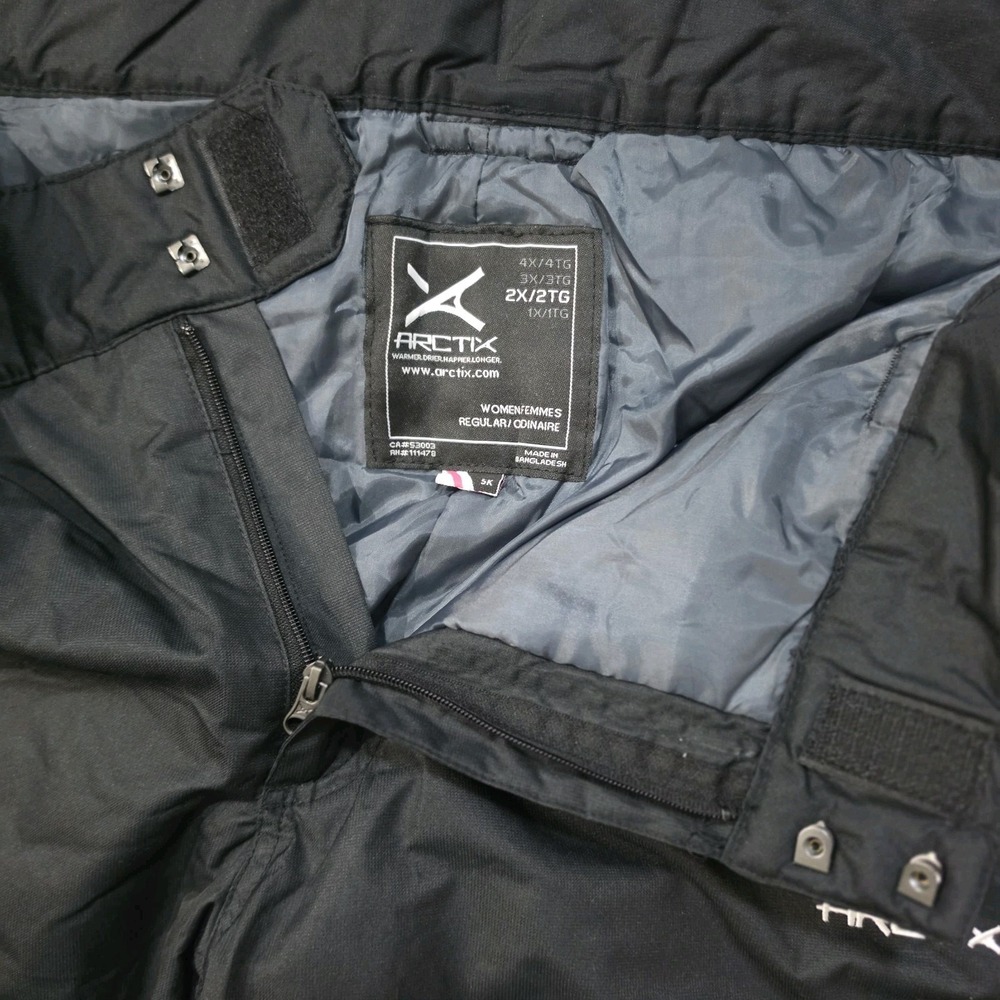 New Arctix Women's Plus Size 2X 20W 21W 22W Insulated Snow Ski Pant 1800 Black - Picture 6 of 10